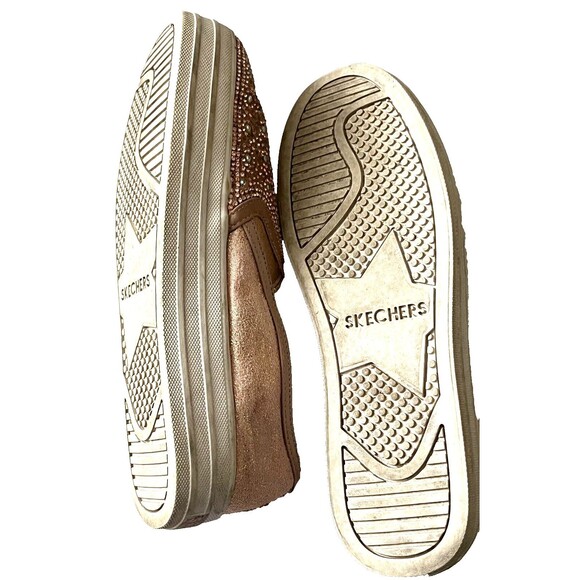Skechers Shoes Slip On Memory Foam Air Cooled Platform Pink Rhinestones Women 5 - Picture 5 of 5